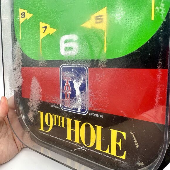 ORIGINAL MICHELOB PGA TOUR 19TH HOLE WALL CLOCK*1994 TESTED - Picture 3 of 5